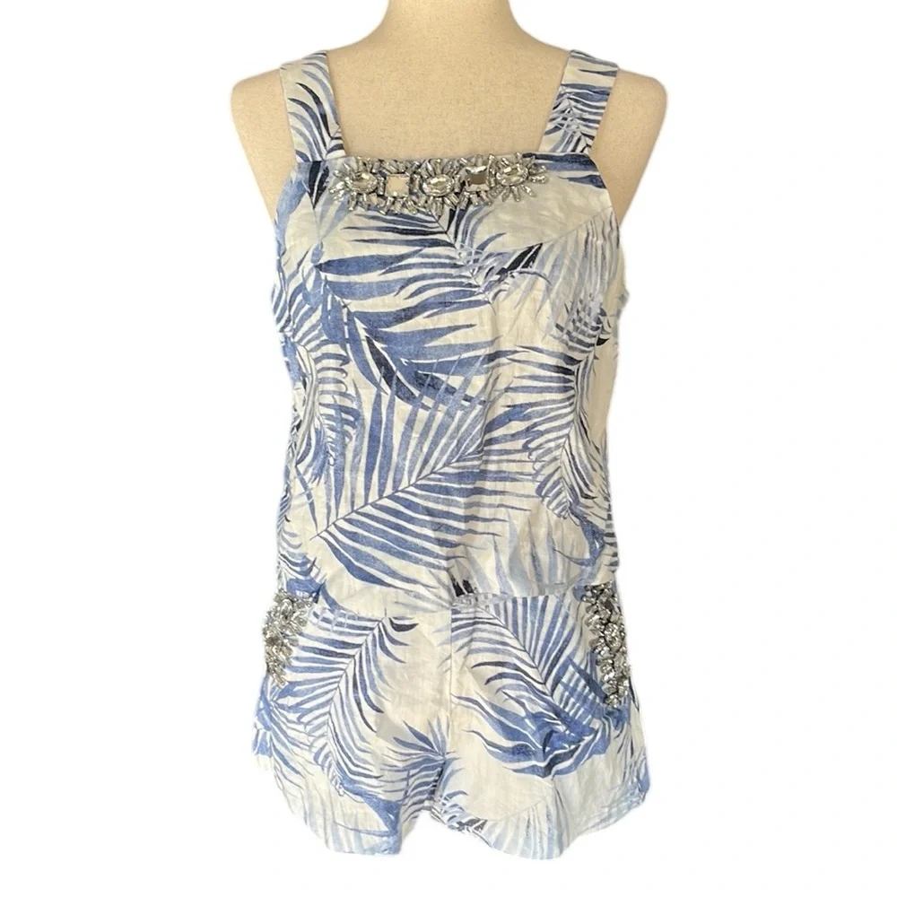 J.O.A. los Angeles Just One Answer 2 piece Linen Short Set - Picture 15 of 16